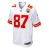 Travis Kelce Kansas City Chiefs Nike Player Game Jersey - White - Side View