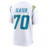 Rashawn Slater Los Angeles Chargers Nike Game Jersey - White - Detail View