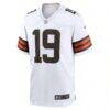 Bernie Kosar Cleveland Browns Nike Retired Player Game Jersey - White - Side View