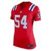 Tedy Bruschi New England Patriots Nike Women's Retired Game Jersey - Red - Side View