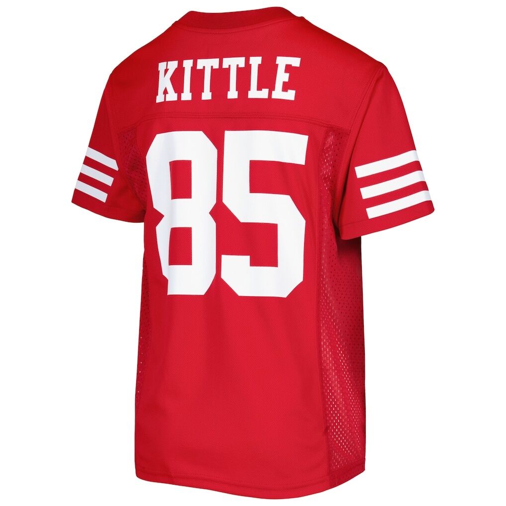 George Kittle San Francisco 49ers Youth Replica Jersey - Scarlet