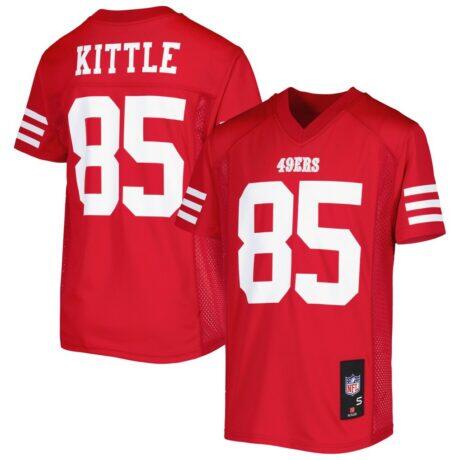 George Kittle San Francisco 49ers Youth Replica Jersey - - Front View