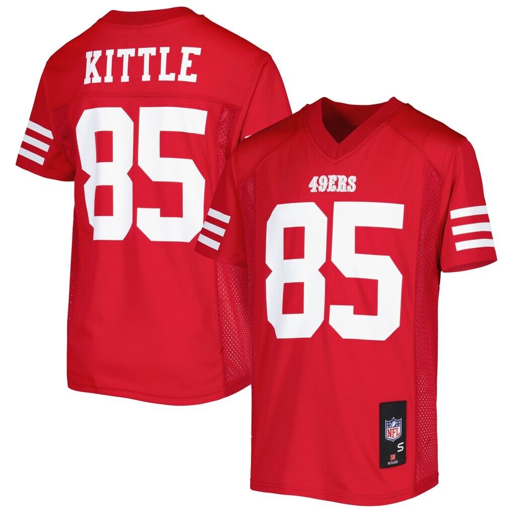 George Kittle San Francisco 49ers Youth Replica Jersey - Scarlet