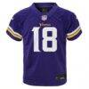 Justin Jefferson Minnesota Vikings Nike Toddler Game Jersey - Purple - Side View