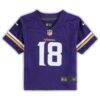 Justin Jefferson Minnesota Vikings Nike Infant Team Player Game Jersey - Purple - Side View