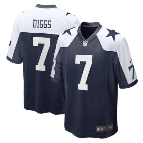 Trevon Diggs Dallas Cowboys Nike Alternate Game Team Jersey - Navy - Front View