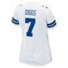 Trevon Diggs Dallas Cowboys Nike Women's Game Jersey - White - Detail View
