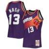 Steve Nash Phoenix Suns Mitchell & Ness 1996/97 Hardwood Classics Swingman Jersey - Purple - Front View