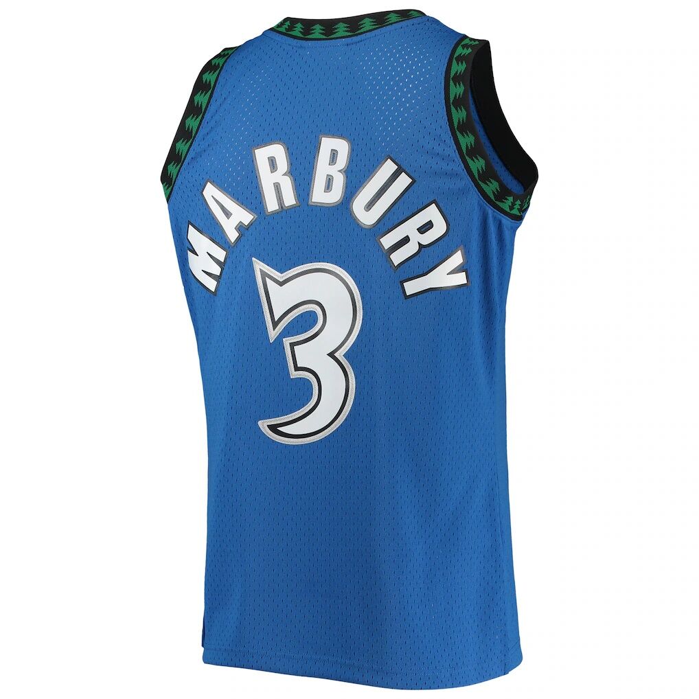 Stephon Marbury Minnesota Timberwolves Mitchell & Ness 1996/97 Hardwood Classics Swingman Jersey