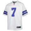Trevon Diggs Dallas Cowboys Nike Youth Game Jersey - White - Side View