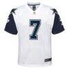 Trevon Diggs Dallas Cowboys Nike Youth Alternate Game Jersey - White - Side View