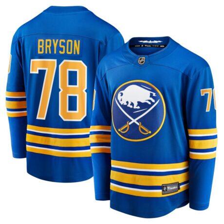 Jacob Bryson Buffalo Sabres Fashion7 Home Breakaway Player Jersey - - Front View