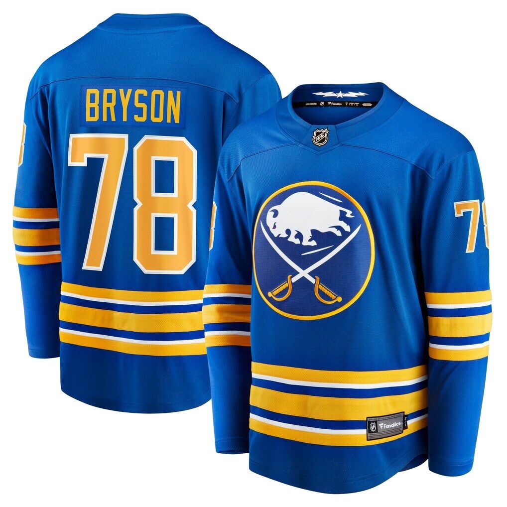 Jacob Bryson Buffalo Sabres Fashion7 Home Breakaway Player Jersey - Royal