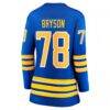 Jacob Bryson Buffalo Sabres Fashion7 Women's Home Breakaway Player Jersey - - Detail View