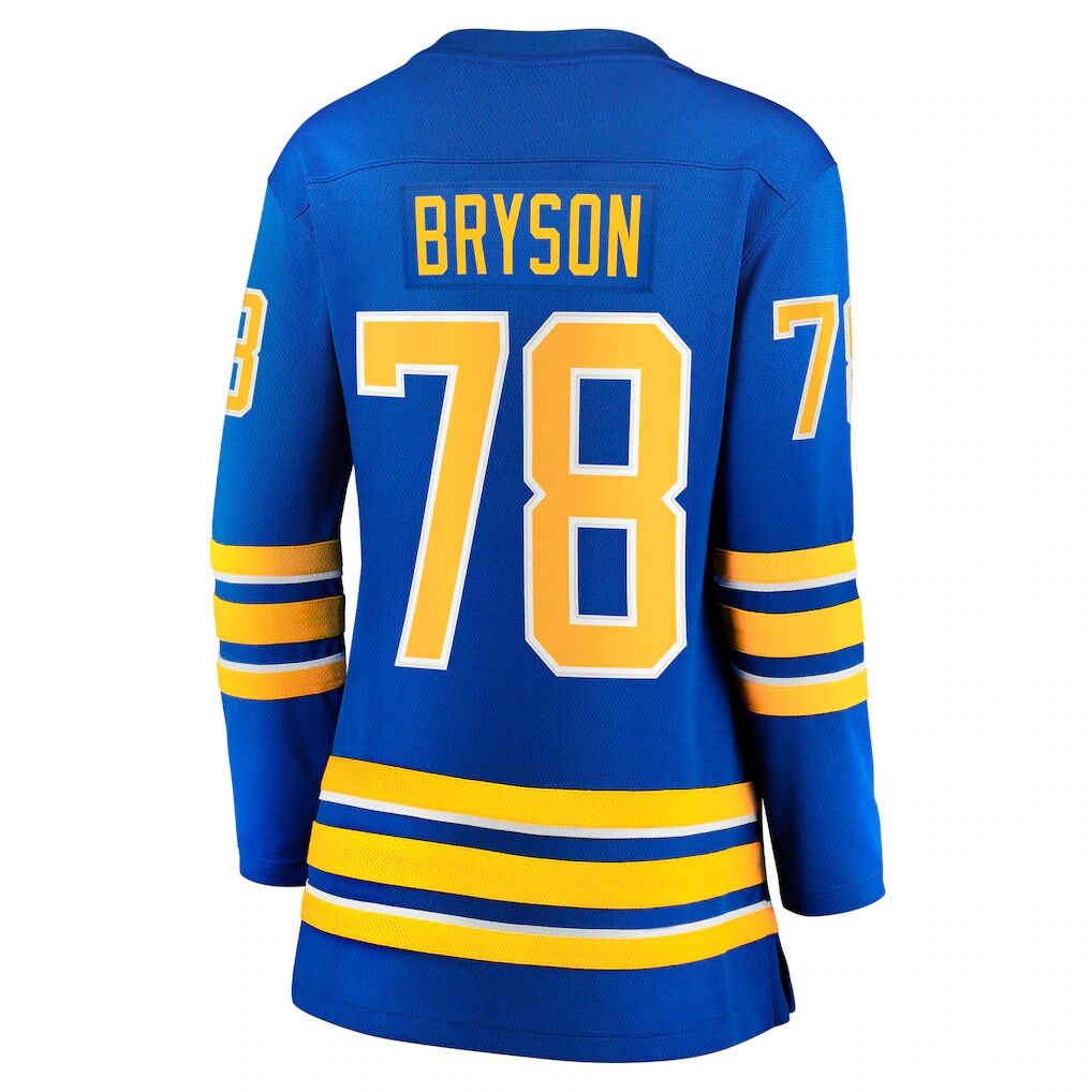 Jacob Bryson Buffalo Sabres Fanatics Women’s Home Breakaway Player Jersey – Royal