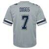Trevon Diggs Dallas Cowboys Nike Youth Inverted Game Jersey - Silver - Detail View
