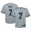 Trevon Diggs Dallas Cowboys Nike Youth Inverted Game Jersey - Silver - Front View