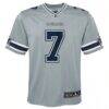 Trevon Diggs Dallas Cowboys Nike Youth Inverted Game Jersey - Silver - Side View