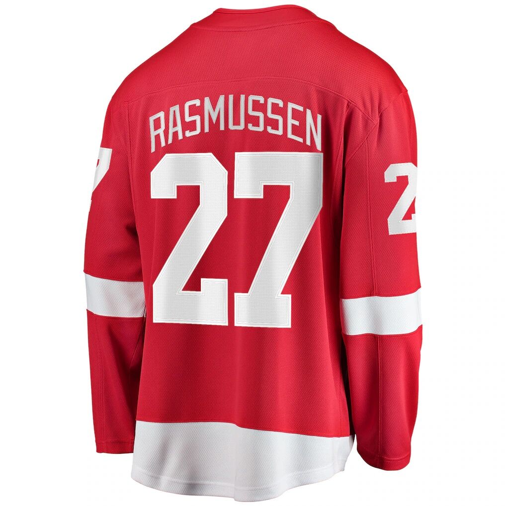 Michael Rasmussen Detroit Red Wings Fashion7 Home Breakaway Player Jersey