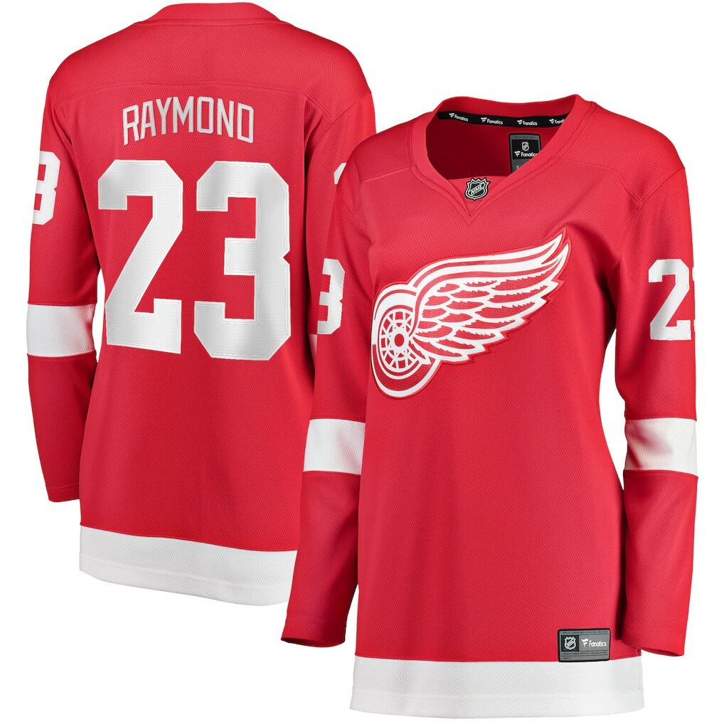 Lucas Raymond Detroit Red Wings Fashion7 Women's Home Breakaway Player Jersey