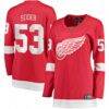 Moritz Seider Detroit Red Wings Fashion7 Women's Home Breakaway Player Jersey - Red - Front View
