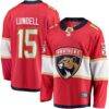 Anton Lundell Florida Panthers Fashion7 Home Breakaway Player Jersey - Red - Front View