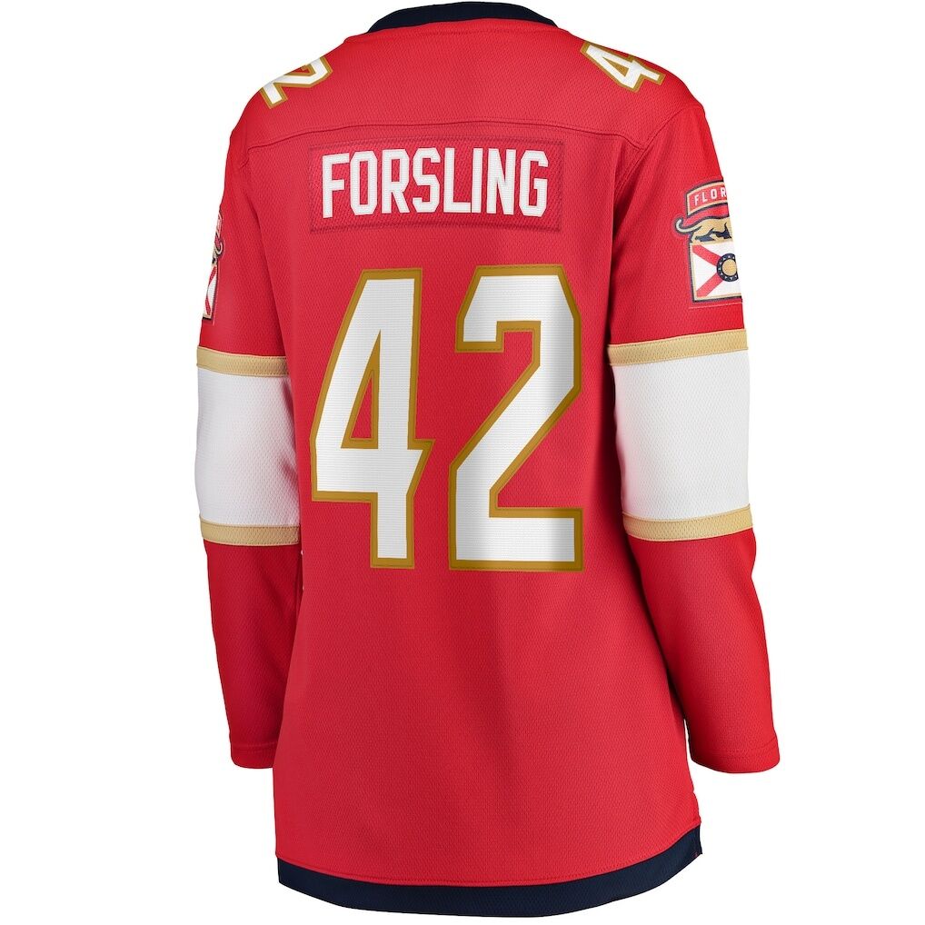 Gustav Forsling Florida Panthers Fashion7 Women's Home Breakaway Player Jersey