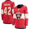 Gustav Forsling Florida Panthers Fashion7 Women's Home Breakaway Player Jersey - Red - Front View