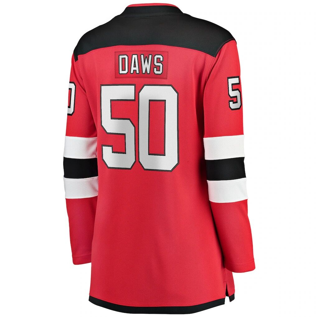 Nico Daws New Jersey Devils Fashion7 Women's Home Breakaway Player Jersey