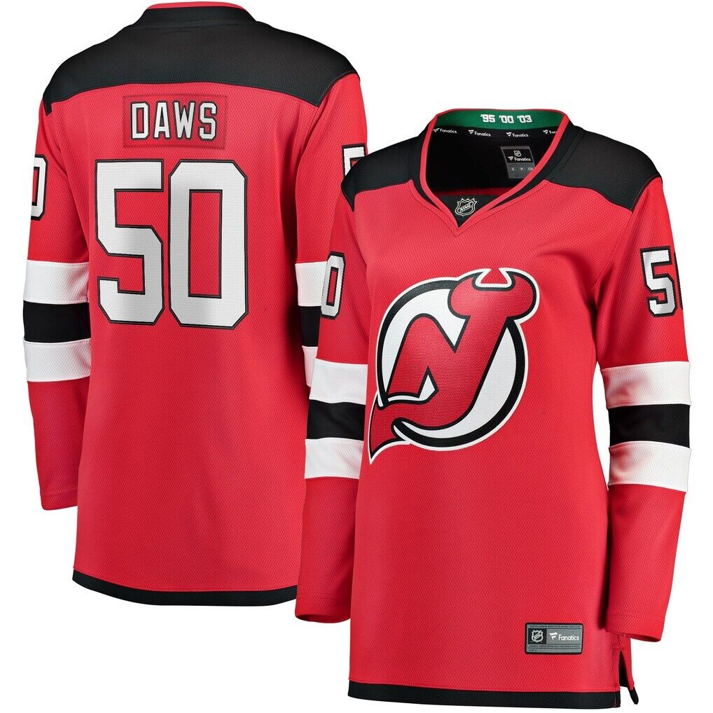 Nico Daws New Jersey Devils Fashion7 Women's Home Breakaway Player Jersey