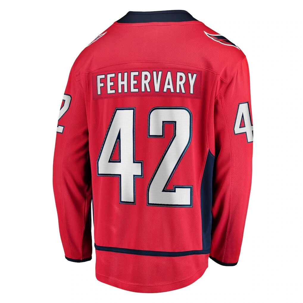 Martin Fehervary Washington Capitals Fashion7 Home Breakaway Player Jersey