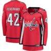 Martin Fehervary Washington Capitals Fashion7 Women's Home Breakaway Player Jersey - Red - Front View