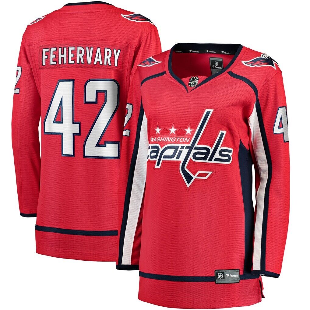 Martin Fehervary Washington Capitals Fashion7 Women's Home Breakaway Player Jersey
