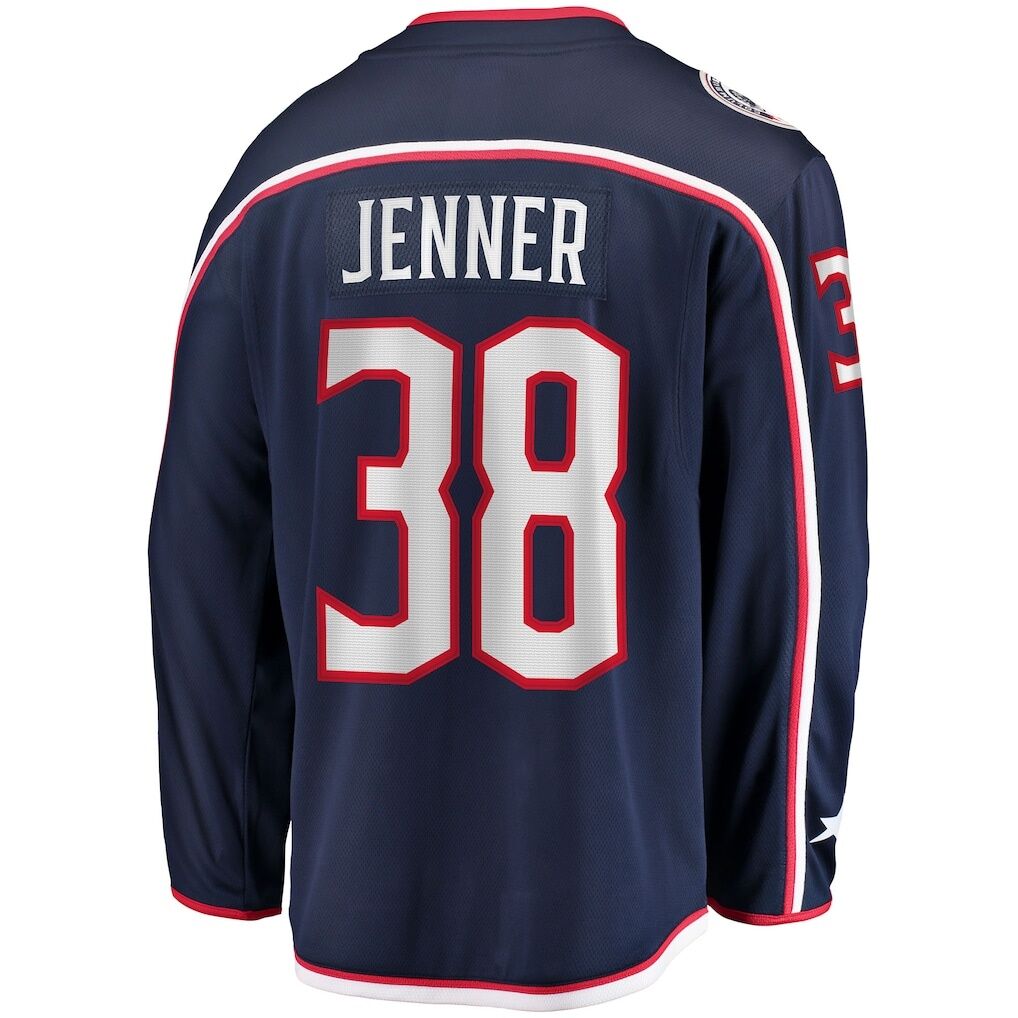 Boone Jenner Columbus Blue Jackets Home Captain Patch Breakaway Player Jersey