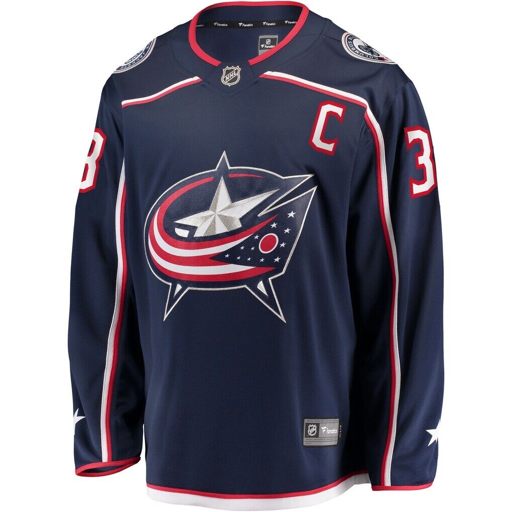 Boone Jenner Columbus Blue Jackets Home Captain Patch Breakaway Player Jersey