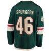 Jared Spurgeon Minnesota Wild Home Breakaway Player Jersey - Green - Detail View