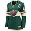 Jared Spurgeon Minnesota Wild Women's Home Breakaway Player Jersey - Green - Side View