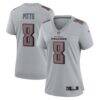 Kyle Pitts Atlanta Falcons Nike Women's Atmosphere Fashion Game Jersey - Gray - Front View