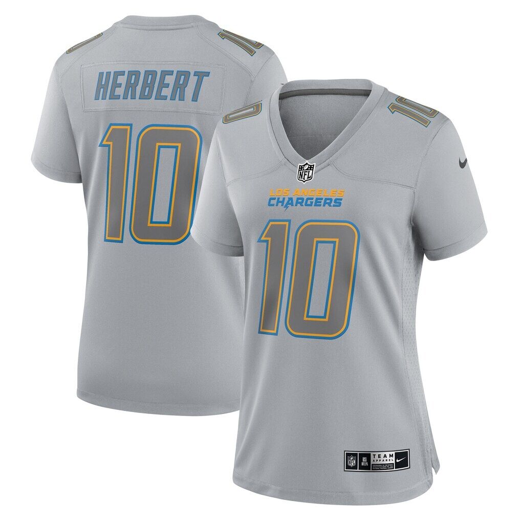 Justin Herbert Los Angeles Chargers Nike Women's Atmosphere Fashion Game Jersey