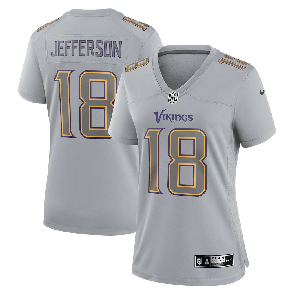 Justin Jefferson Minnesota Vikings Nike Women's Atmosphere Fashion Game Jersey