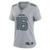 Trevor Lawrence Jacksonville Jaguars Nike Women's Atmosphere Fashion Game Jersey - Gray - Side View