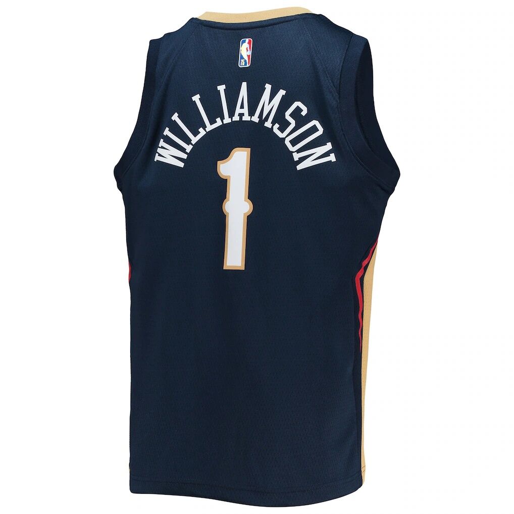 Zion Williamson New Orleans Pelicans Nike Youth 2021/22 Diamond Swingman Jersey - Icon Edition