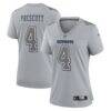 Dak Prescott Dallas Cowboys Nike Women's Atmosphere Fashion Game Jersey - Gray - Front View