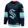 Will Borgen Seattle Kraken Fashion7 Home Breakaway Player Jersey - - Side View