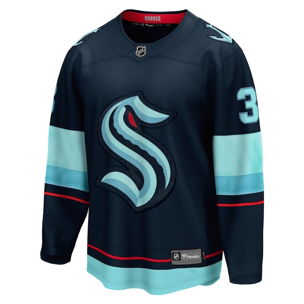 Will Borgen Seattle Kraken Fashion7 Home Breakaway Player Jersey - Deep Sea Blue