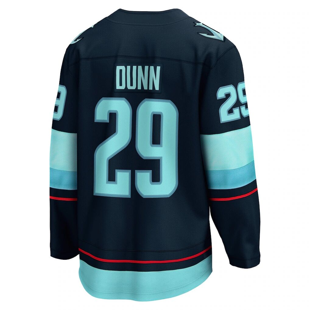 Vince Dunn Seattle Kraken Fashion7 Home Breakaway Player Jersey - Deep Sea Blue