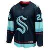 Jamie Oleksiak Seattle Kraken Fashion7 Home Breakaway Player Jersey - - Side View