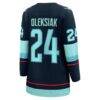 Jamie Oleksiak Seattle Kraken Fashion7 Women's Home Breakaway Player Jersey - - Detail View
