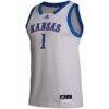 # Kansas Jayhawks adidas Swingman Jersey - Gray - Side View
