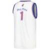 # Kansas Jayhawks adidas Swingman Basketball Jersey - White - Detail View